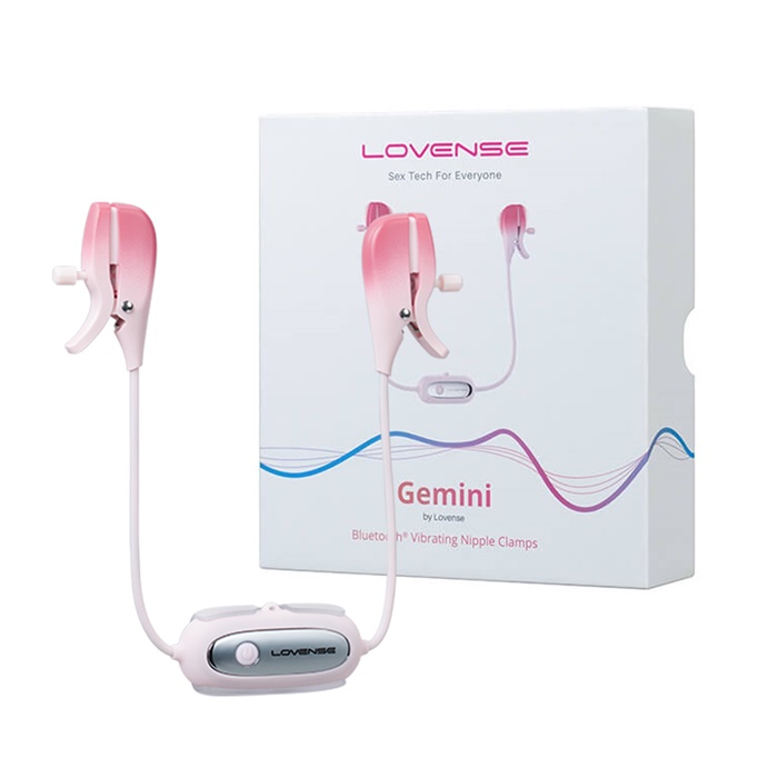 Lovense Gemini máy rung kẹp đầu ti 2 đầu
