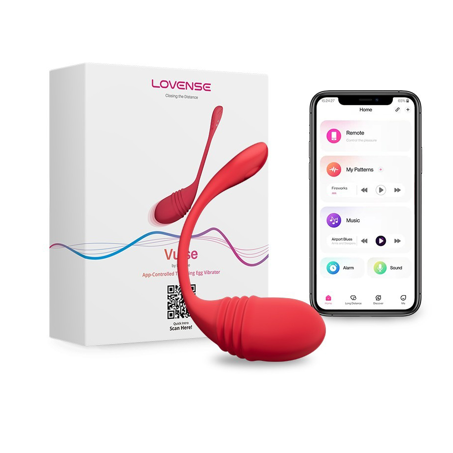 Lovense Vulse Trứng Rung Không Dây Thụt Tự Động Điều Khiển Qua App